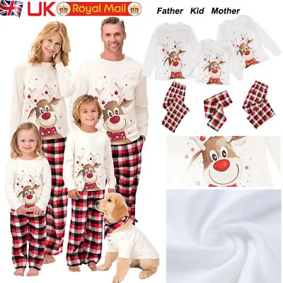 Christmas Pyjamas Family Matching Kids Adult Xmas Nightwear Pajamas Pjs Set • £13.99