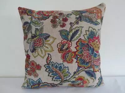 60cm Euro Yellow Blue Green Jacobean Vintage Flowers Home Pillow Cushion Cover • $24.80