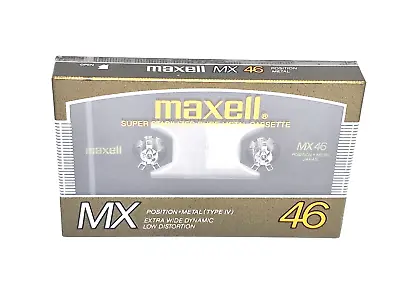 MAXELL MX 46  Blank Audio  Cassette Tape (Sealed) NEW • $32.99