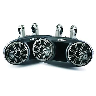 £649.95 • Buy KICKER Marine Speakers Long-Throw System 6.5 Inch For Boat Tower / Wakeboarding