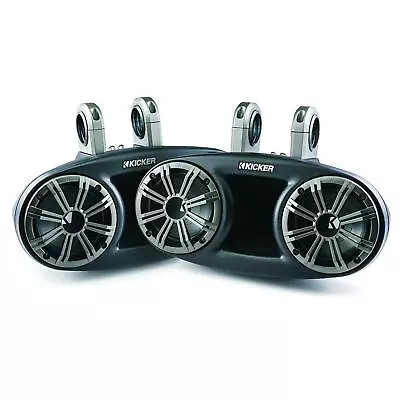 KICKER Marine Speakers Long-Throw System 6.5 Inch For Boat Tower / Wakeboarding • £649.95