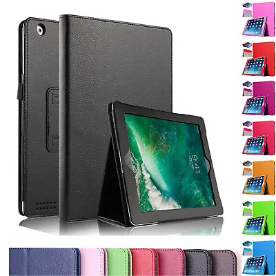 Leather Flip Smart Stand Case Cover For Apple IPad Air1Air2 9.7 10.2” 789th • £7.49