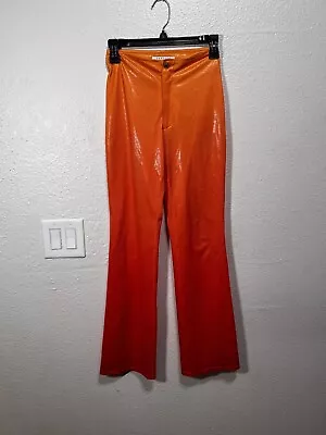 Vertigo Paris Women's High Rise Ombré Orange Flare Leg Pants Size 4 • $36