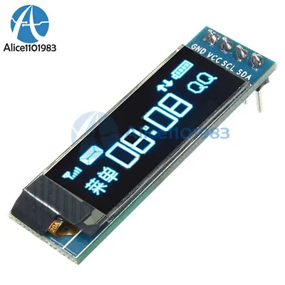 0.91'' 128x32 IIC I2C Blue OLED LCD Display DIY Module DC3.3V 5V For PIC Arduino • $1.70