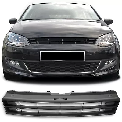 Black Debadged Front Bonnet Grill For Vw Polo Mk5 6r & 6c 2009-2017 Model • $98.59