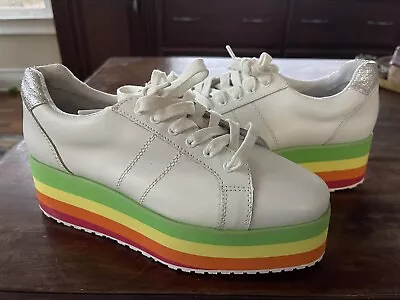 NEW Very Volatile Rainbow Platform Sneakers Womens 7 • $28