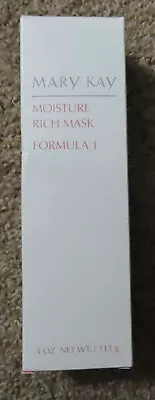 Mary Kay Moisture Rich Mask - Formula 1 - For Dry & Normal Skin - 4 Oz Full Size • $11