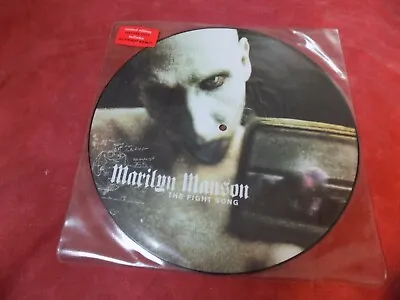 MARILYN MANSON The Fight Song RARE 12  Pic Disc 1990's INDIE Industrial EX • $30.82