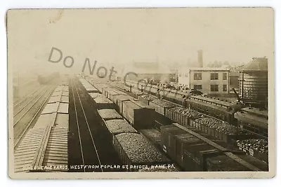 RPPC Erie Railroad Yards KANE PA McKean County Pennsylvania Real Photo Postcard • $39.99