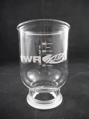 VWR Glass 300mL Graduated Funnel For 47mm Vacuum Filtration Apparatus 28144608 B • $43.49