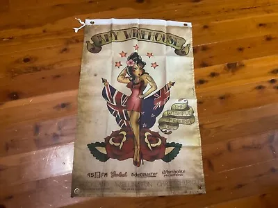 AUS SELLER PRE OWNED Amy Winehouse Mancave Flag Banner Sailor Jerry Wallhanging • $34