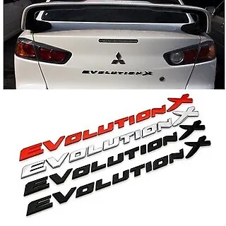 Car Rear Emblem Logo EVOLUTION X Big Emblem For MITSUBISHI Car • $19.93