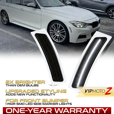 LED Smoke Side Marker Lights For 2012-2019 BMW 3/4 Series F30 F32 F80 328i 435i • $36.95