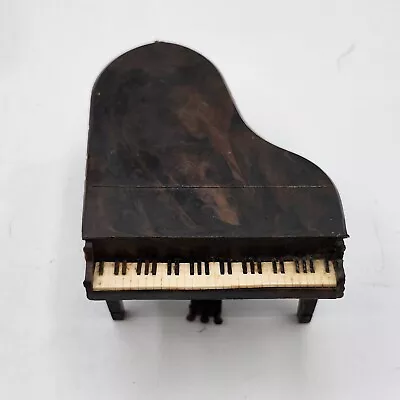 Vintage Dollhouse Miniature  Grand Piano Mahogany • $5.99