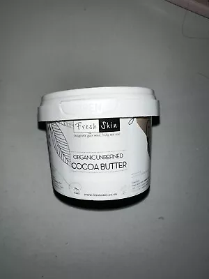 Freshskin Organic Unrefined Cocoa Butter Natural Moisturiser - 100g Tub • £5