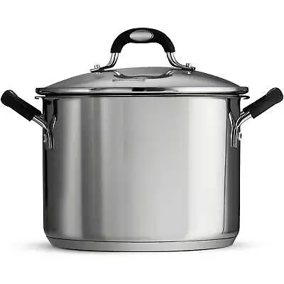 Tramontina Lock-N-Drain Stainless Steel 6 Quart Covered Stock Pot 3 Count • $29.99