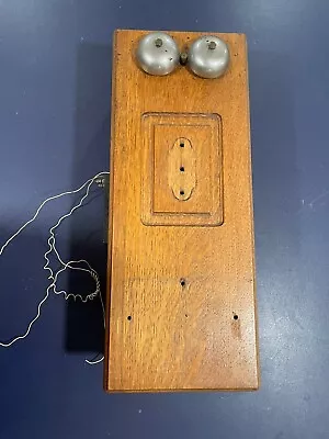 Vintage “Dec 13 1904” Western Electric Oak Wall Phone Box PARTS • $25