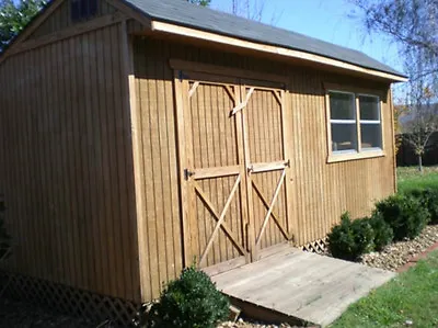 10x20 Saltbox Wood Storage Shed 26 Garden Shed Plans Unique Workshop Cd • £10.69