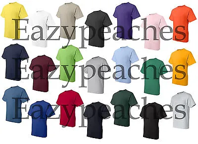 Peaches Mens Big Tall POCKET Tees LT-2XLT 3XLT 4XLT 50/50 COTTON BLEND T-Shirts • $13.95