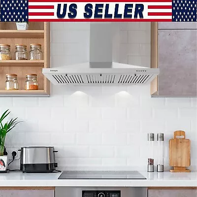 Wall Mounted Range Hood 36 Inch Stainless Steel Vent Hood 3 Speed Exhaust Fan US • $155.99