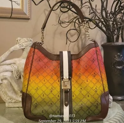 L.A.M.B. By Gwen Stefani Rasta Commodore Hobo Bag Luxury Designer #518 • $700