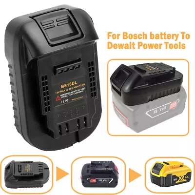 For DEWALT 18V/20V Cordless Power Tools Adapter Work With BOSCH 18V Battery AU • $24.31