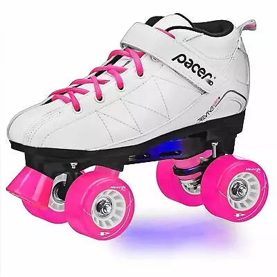 NEW! Pacer Revive Light Up White/Pink Men's 5/Women's 6 Roller Skates • $59.97