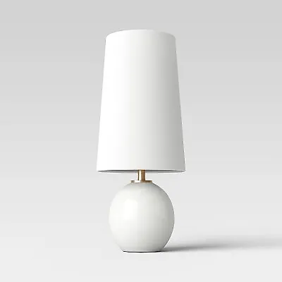 Marble Table Lamp Off-White (Includes LED Light Bulb) - Threshold • $24.99