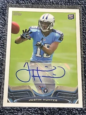 $3.99 • Buy 2013 Topps Rookie Auto Justin Hunter #18 Rookie Auto RC
