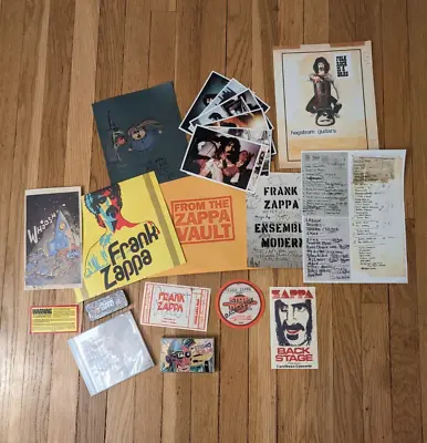 Frank Zappa Memorabilia 3 Back Stage Passes Rare Posters And Art CD Plus More! • $119.87