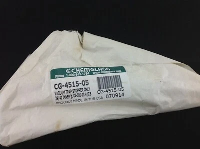 $35 • Buy Chemglass CG-4515-05 Vacuum Trap Stopper Only 29/42 Inner Jt. CG-300-03 H/C's