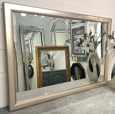 £89.99 • Buy Mirror LARGE Antique Silver Framed Elegant Decorative Wall Mirror Richmond