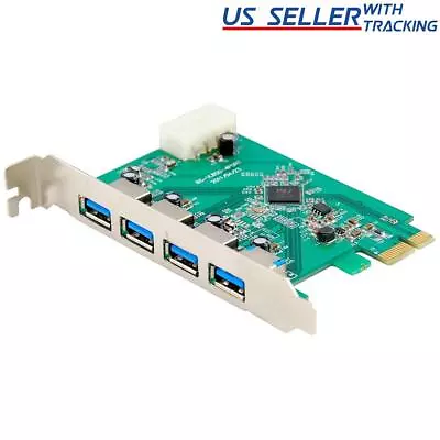 Protronix 4-Port SuperSpeed USB 3.0 PCI-Express Controller Card • $11.99