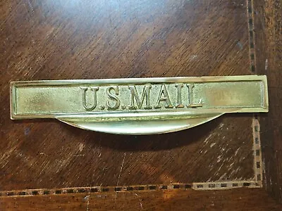 Vintage Brass U. S. Mail Flap Door Slot • $20.30