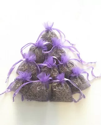 10 Lavender Bags Sachets Favours Calming Wardrobe Drawer Scent • £3.75