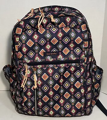 Vera Bradley  Mini Medallions  15” Tall Backpack Will Fit & Carry 10” Laptop • $22.99