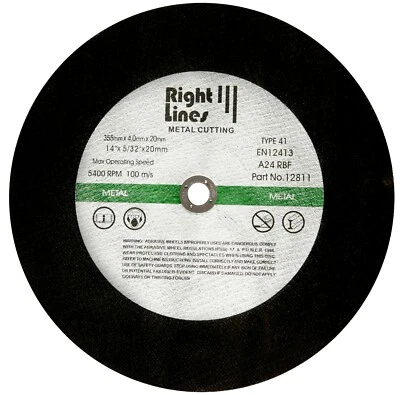£351.60 • Buy Metal Cutting Discs For Petrol Saws Wheels 300mm 355mm Stihl Etc UK Seller