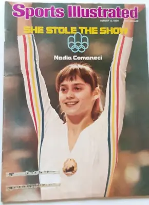 1976 NADIA COMANECI OLYMPIC PERFECT 10 GYMNASTICS Sports Illustrated EXCELLENT • $8.95