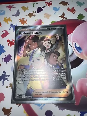 Pokémon TCG Paldean Student Paldean Fates 230/091 Holo Ultra Rare Near Mint NM • $1.15