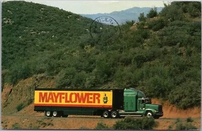 AUSTIN Texas Ad Postcard  American Transfer & Storage Co  MAYFLOWER Moving Van • $5.60