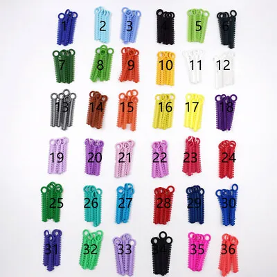 1040 Pcs/Pack Dental Orthodontic Ligature Ties Elastic Rubber Bands 37 Colors • $2.84