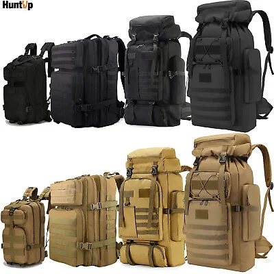 30 40 70 75 80L Military Tactical Army Molle Backpack Rucksack Assault Pack Bag • £25.99