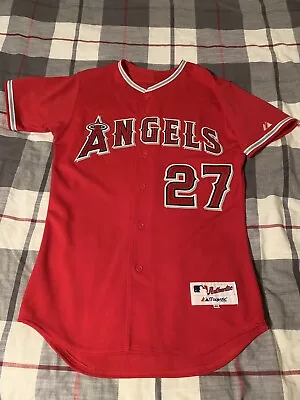 Majestic Los Angeles Angels Anaheim Vladimir Guerrero Red Alternate Jersey 40 • $200