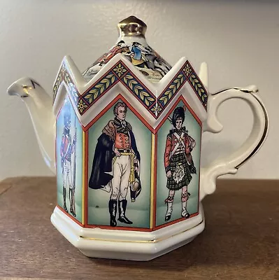 Sadler Duke Of Wellington Vintage Teapot Of Waterloo Collectable Army Soldiers￼ • £57.13