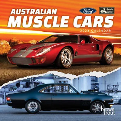 Browntrout Australian Muscle Cars OFFICIAL 2024 12 X 12 Wall Calendar W • $14.44