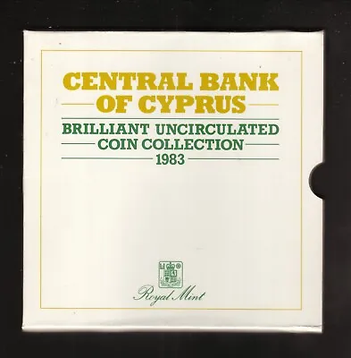 Central Bank Of Cyprus--1983 Uncirculated Coin Set • $21.88