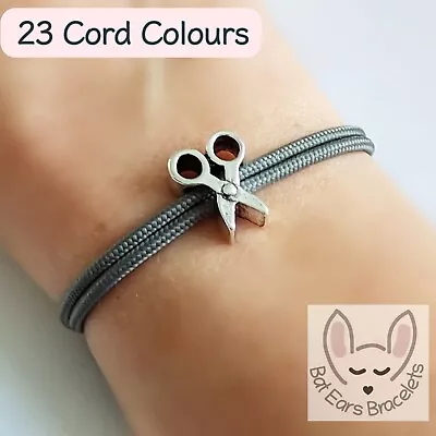 Scissors Bracelet ✂️ Gift Bag Scissors Charm Hairdressers Barbers Dog Groomers  • £9.75