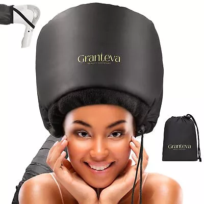 Hooded Hair Dryer W/A Headband Integrated That Reduces Heat Around Ears & Black • $22.81