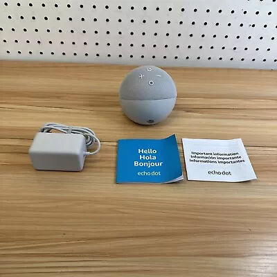 Amazon Echo Dot 5th Gen. Smart Speaker - Glacier White Open Box • $32.99