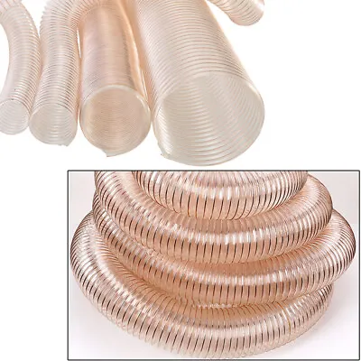 £18.64 • Buy PU Clear Flexible Ducting Hose Ventilation Woodworking Saw Fume Dust Extraction